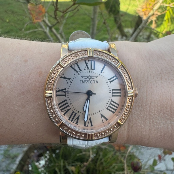 Invicta Rose Gold Tritnite Quartz Watch - Picture 1 of 9